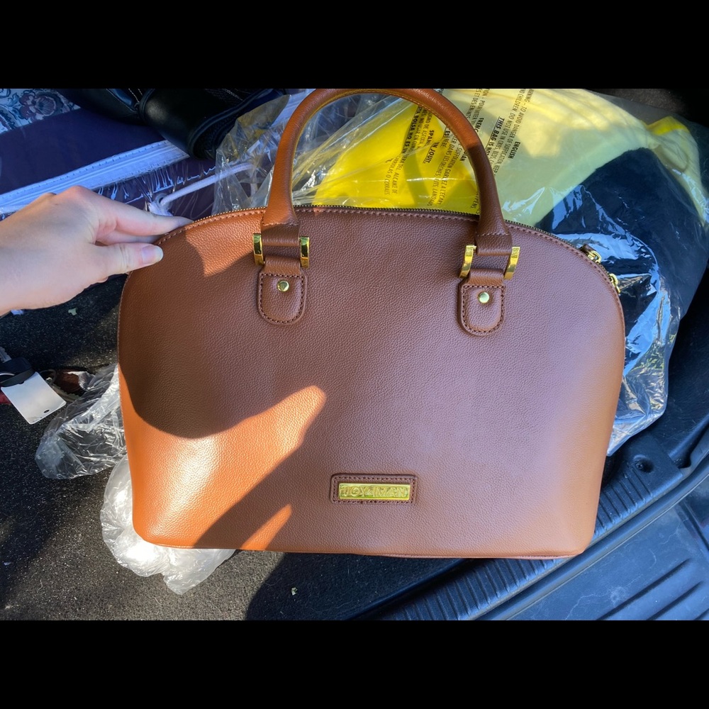 NWT JOY & IMAN leather handbag